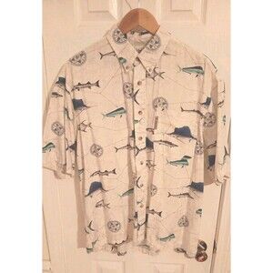 Columbia Men's Short Sleeve Button-Up Large